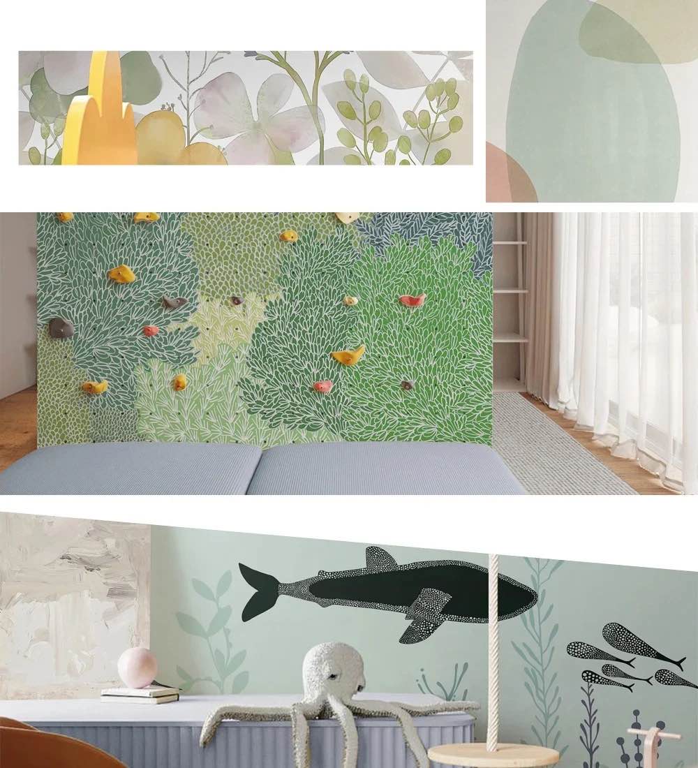 Floral and lush greenery for you children playroom